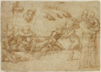 Verso: Amorini at Play by Raffaello Sanzio Raphael